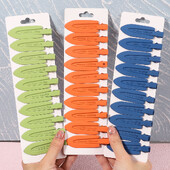 10Pcs/Set Jednobojna mat kopča za kosu Žene Djevojke Ins Fashion Traceless Wash Face Clip Pokrivala za glavu Korejski dodaci za kosu