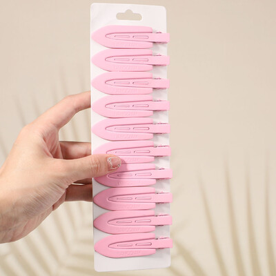 10Pcs/Set Jednobojna mat kopča za kosu Žene Djevojke Ins Fashion Traceless Wash Face Clip Pokrivala za glavu Korejski dodaci za kosu