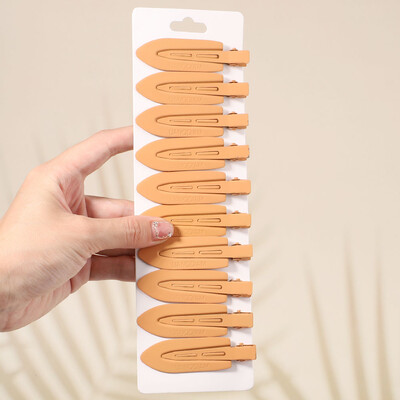 10Pcs/Set Jednobojna mat kopča za kosu Žene Djevojke Ins Fashion Traceless Wash Face Clip Pokrivala za glavu Korejski dodaci za kosu