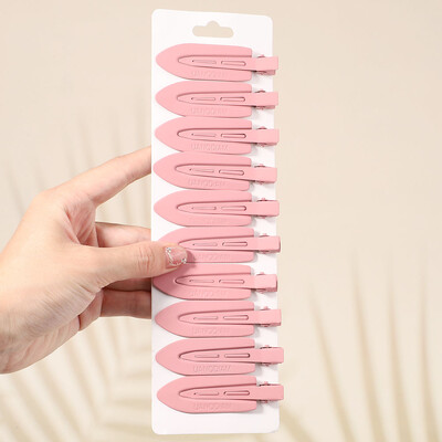 10Pcs/Set Jednobojna mat kopča za kosu Žene Djevojke Ins Fashion Traceless Wash Face Clip Pokrivala za glavu Korejski dodaci za kosu