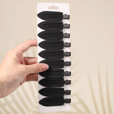 10Pcs/Set Jednobojna mat kopča za kosu Žene Djevojke Ins Fashion Traceless Wash Face Clip Pokrivala za glavu Korejski dodaci za kosu