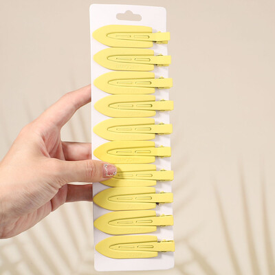 10Pcs/Set Jednobojna mat kopča za kosu Žene Djevojke Ins Fashion Traceless Wash Face Clip Pokrivala za glavu Korejski dodaci za kosu