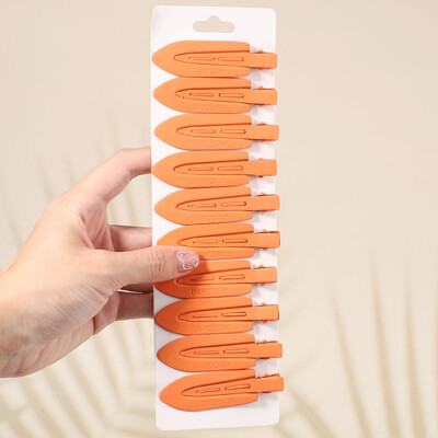 10Pcs/Set Jednobojna mat kopča za kosu Žene Djevojke Ins Fashion Traceless Wash Face Clip Pokrivala za glavu Korejski dodaci za kosu