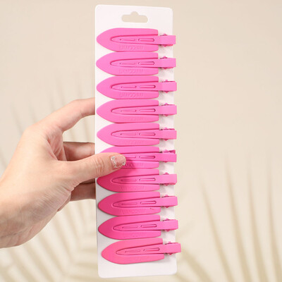 10Pcs/Set Jednobojna mat kopča za kosu Žene Djevojke Ins Fashion Traceless Wash Face Clip Pokrivala za glavu Korejski dodaci za kosu