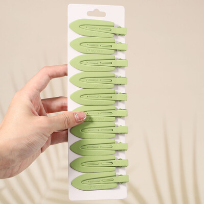 10Pcs/Set Jednobojna mat kopča za kosu Žene Djevojke Ins Fashion Traceless Wash Face Clip Pokrivala za glavu Korejski dodaci za kosu