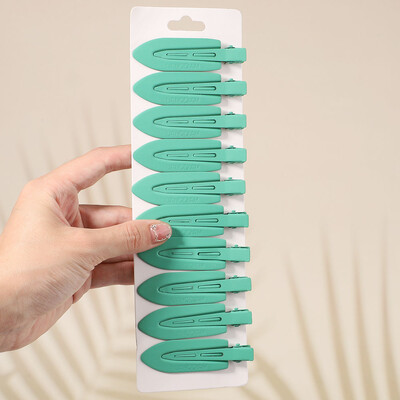 10Pcs/Set Jednobojna mat kopča za kosu Žene Djevojke Ins Fashion Traceless Wash Face Clip Pokrivala za glavu Korejski dodaci za kosu