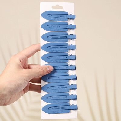 10Pcs/Set Jednobojna mat kopča za kosu Žene Djevojke Ins Fashion Traceless Wash Face Clip Pokrivala za glavu Korejski dodaci za kosu