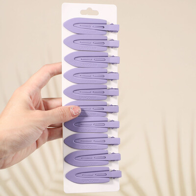 10Pcs/Set Jednobojna mat kopča za kosu Žene Djevojke Ins Fashion Traceless Wash Face Clip Pokrivala za glavu Korejski dodaci za kosu