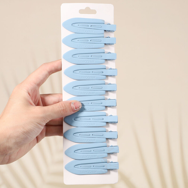 10Pcs/Set Jednobojna mat kopča za kosu Žene Djevojke Ins Fashion Traceless Wash Face Clip Pokrivala za glavu Korejski dodaci za kosu