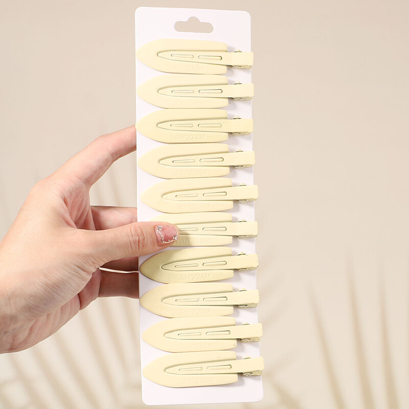 10Pcs/Set Jednobojna mat kopča za kosu Žene Djevojke Ins Fashion Traceless Wash Face Clip Pokrivala za glavu Korejski dodaci za kosu