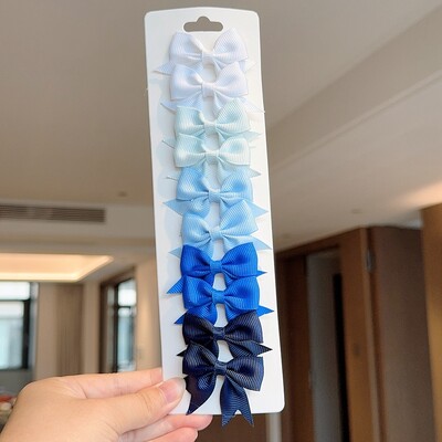 10 bucăți/set agrafe de păr BB solide pentru fete drăguțe, panglică, fundițe, agrafe de boutique, agrafe, accesorii pentru păr pentru copii, cadouri