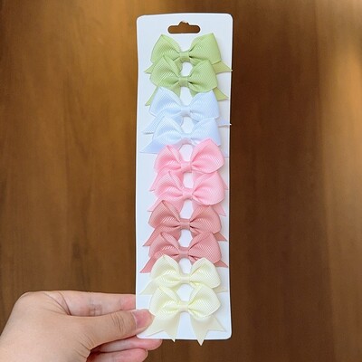 10 bucăți/set agrafe de păr BB solide pentru fete drăguțe, panglică, fundițe, agrafe de boutique, agrafe, accesorii pentru păr pentru copii, cadouri