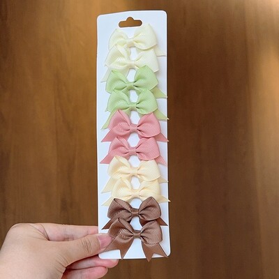 10 bucăți/set agrafe de păr BB solide pentru fete drăguțe, panglică, fundițe, agrafe de boutique, agrafe, accesorii pentru păr pentru copii, cadouri