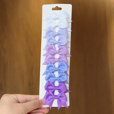 10 bucăți/set agrafe de păr BB solide pentru fete drăguțe, panglică, fundițe, agrafe de boutique, agrafe, accesorii pentru păr pentru copii, cadouri