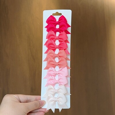 10 bucăți/set agrafe de păr BB solide pentru fete drăguțe, panglică, fundițe, agrafe de boutique, agrafe, accesorii pentru păr pentru copii, cadouri