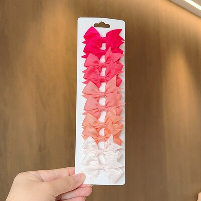 10 bucăți/set agrafe de păr BB solide pentru fete drăguțe, panglică, fundițe, agrafe de boutique, agrafe, accesorii pentru păr pentru copii, cadouri