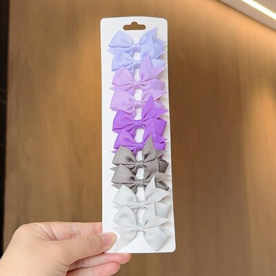 10 bucăți/set agrafe de păr BB solide pentru fete drăguțe, panglică, fundițe, agrafe de boutique, agrafe, accesorii pentru păr pentru copii, cadouri