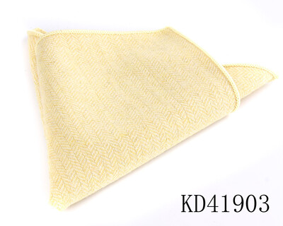 Batistă de lână de modă pentru bărbați Costum pătrat de buzunar în carouri de lână Hankies de afaceri cu model de heringbone prosop de buzunar în carouri