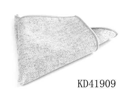 Batistă de lână de modă pentru bărbați Costum pătrat de buzunar în carouri de lână Hankies de afaceri cu model de heringbone prosop de buzunar în carouri