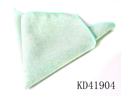 Batistă de lână de modă pentru bărbați Costum pătrat de buzunar în carouri de lână Hankies de afaceri cu model de heringbone prosop de buzunar în carouri