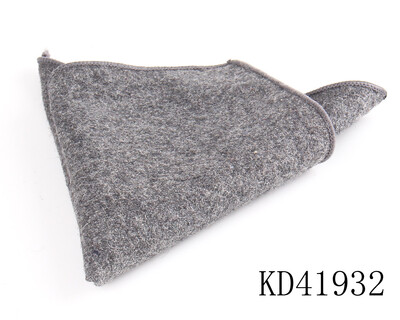 Batistă de lână de modă pentru bărbați Costum pătrat de buzunar în carouri de lână Hankies de afaceri cu model de heringbone prosop de buzunar în carouri