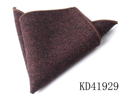 Batistă de lână de modă pentru bărbați Costum pătrat de buzunar în carouri de lână Hankies de afaceri cu model de heringbone prosop de buzunar în carouri