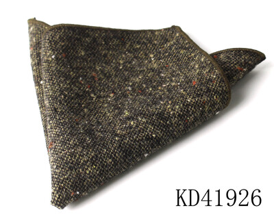 Batistă de lână de modă pentru bărbați Costum pătrat de buzunar în carouri de lână Hankies de afaceri cu model de heringbone prosop de buzunar în carouri