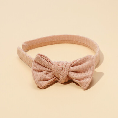 Accesorii pentru bebeluși pentru nou-născut copii mici, fetiță, băiat, bentiță, culoare uni, cerc de păr, accesorii de păr cu fundă atmosferică simplă