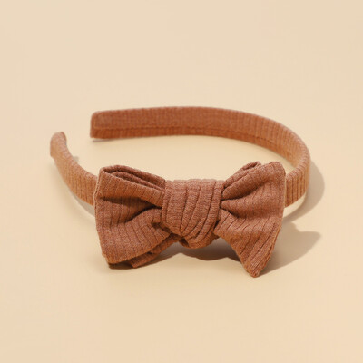 Accesorii pentru bebeluși pentru nou-născut copii mici, fetiță, băiat, bentiță, culoare uni, cerc de păr, accesorii de păr cu fundă atmosferică simplă