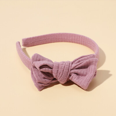 Accesorii pentru bebeluși pentru nou-născut copii mici, fetiță, băiat, bentiță, culoare uni, cerc de păr, accesorii de păr cu fundă atmosferică simplă