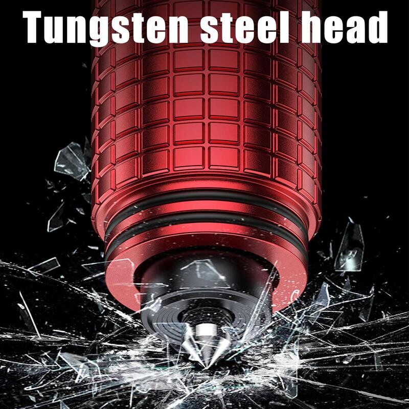 Automobilio saugos plaktukas 2 viename pabėgimo įrankis su lango laužytuvu ir saugos diržo pjaustytuvu, švytinčiu lango plaktuko įrankiu automobilių priedams