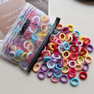 100 komada 2 CM dječje elastične gumice za kosu Gumica za gumu za djevojčice Gumica za djecu Najlonske gumice za kosu Traka za kosu Dodaci za kosu za bebe