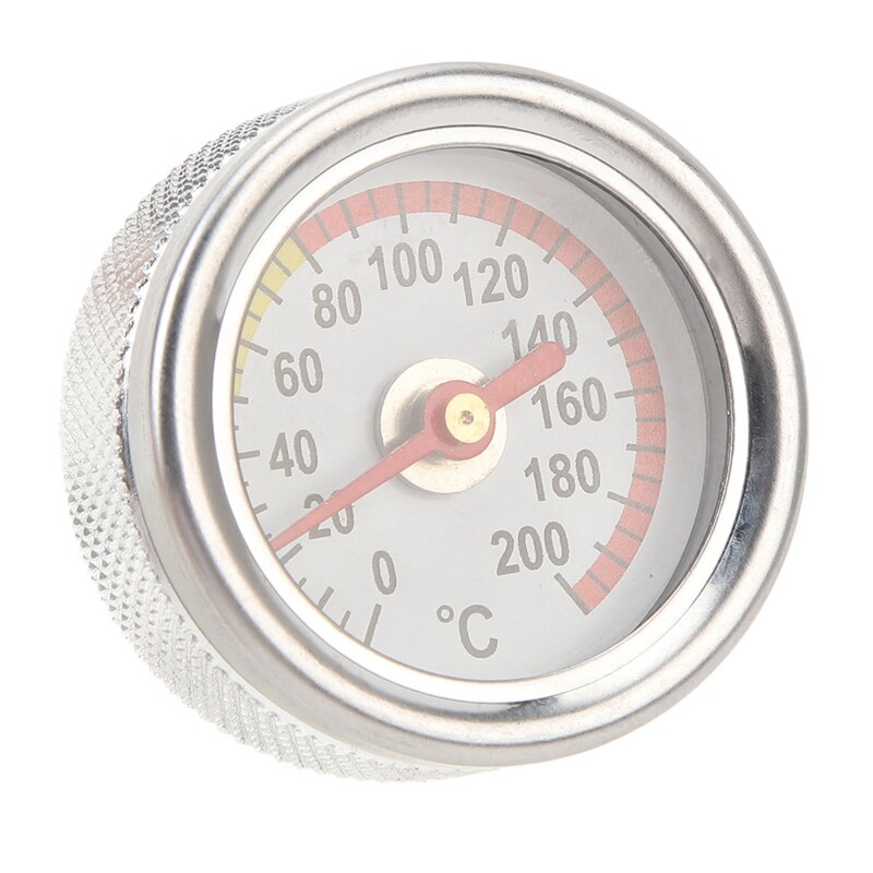 M20 X 1.5 Манометър за температурата на маслото в двигателя 0 до 200 ℃ Лесен монтаж Метален манометър за температурата на маслото за мотоциклети
