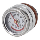 Capace rezervor de combustibil pentru motocicleteCu indicatori pentru indicatorul temperaturii uleiului Contor cadran M30 X 1,5 Accesorii pentru manometru negru/argintiu