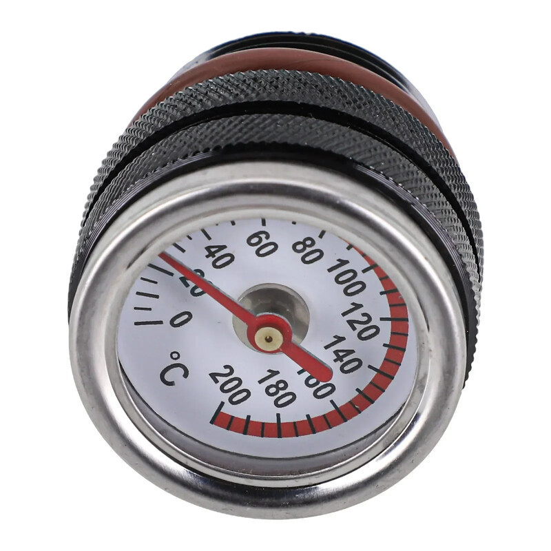 Capace rezervor de combustibil pentru motocicleteCu indicatori pentru indicatorul temperaturii uleiului Contor cadran M30 X 1,5 Accesorii pentru manometru negru/argintiu