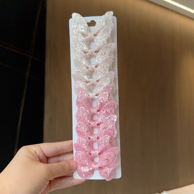 10 gab. Masīvi tauriņveida matu loki un matu sprādzes zīdaiņiem, ādai, bērniem, matu aksesuāri, matu sprādzes, galvassegas, dāvana