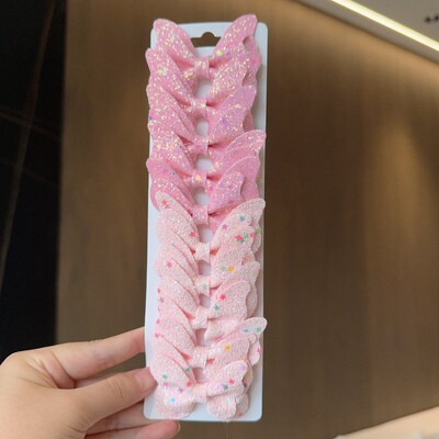 10 gab. Masīvi tauriņveida matu loki un matu sprādzes zīdaiņiem, ādai, bērniem, matu aksesuāri, matu sprādzes, galvassegas, dāvana