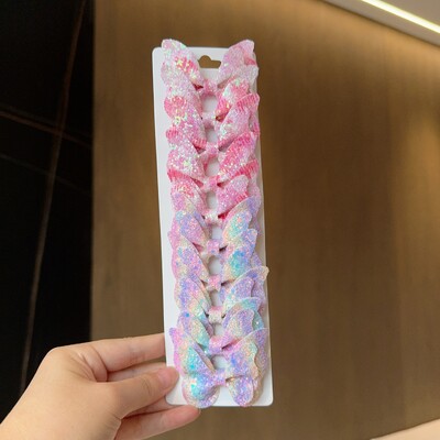 10 gab. Masīvi tauriņveida matu loki un matu sprādzes zīdaiņiem, ādai, bērniem, matu aksesuāri, matu sprādzes, galvassegas, dāvana