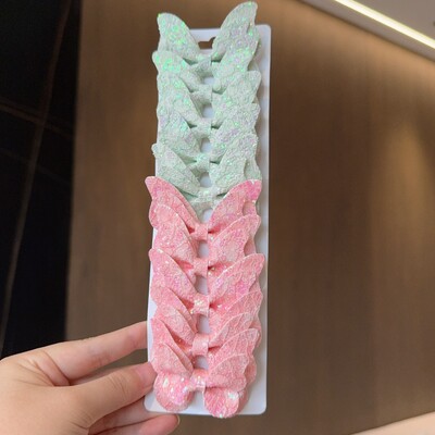 10 gab. Masīvi tauriņveida matu loki un matu sprādzes zīdaiņiem, ādai, bērniem, matu aksesuāri, matu sprādzes, galvassegas, dāvana