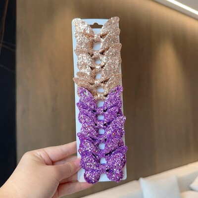 10 gab. Masīvi tauriņveida matu loki un matu sprādzes zīdaiņiem, ādai, bērniem, matu aksesuāri, matu sprādzes, galvassegas, dāvana