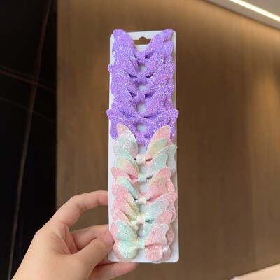 10 gab. Masīvi tauriņveida matu loki un matu sprādzes zīdaiņiem, ādai, bērniem, matu aksesuāri, matu sprādzes, galvassegas, dāvana