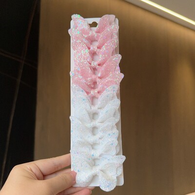 10 gab. Masīvi tauriņveida matu loki un matu sprādzes zīdaiņiem, ādai, bērniem, matu aksesuāri, matu sprādzes, galvassegas, dāvana