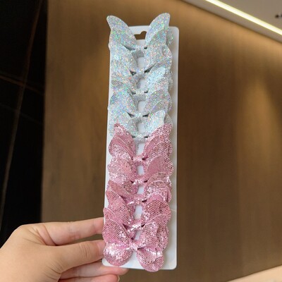 10 gab. Masīvi tauriņveida matu loki un matu sprādzes zīdaiņiem, ādai, bērniem, matu aksesuāri, matu sprādzes, galvassegas, dāvana