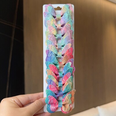 10 gab. Masīvi tauriņveida matu loki un matu sprādzes zīdaiņiem, ādai, bērniem, matu aksesuāri, matu sprādzes, galvassegas, dāvana