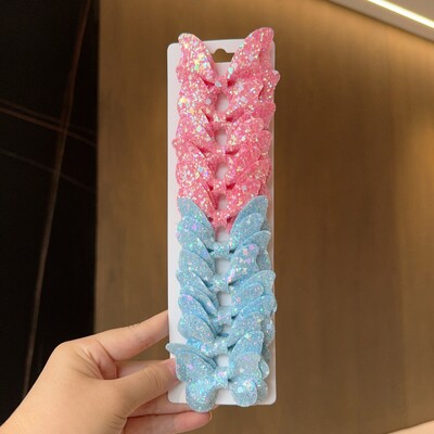 10 gab. Masīvi tauriņveida matu loki un matu sprādzes zīdaiņiem, ādai, bērniem, matu aksesuāri, matu sprādzes, galvassegas, dāvana