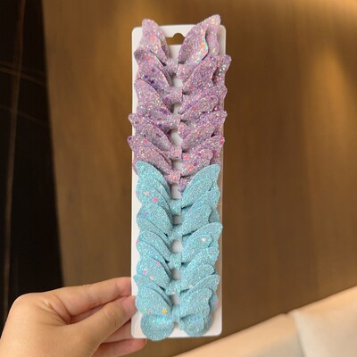 10 gab. Masīvi tauriņveida matu loki un matu sprādzes zīdaiņiem, ādai, bērniem, matu aksesuāri, matu sprādzes, galvassegas, dāvana