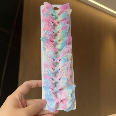 10 gab. Masīvi tauriņveida matu loki un matu sprādzes zīdaiņiem, ādai, bērniem, matu aksesuāri, matu sprādzes, galvassegas, dāvana