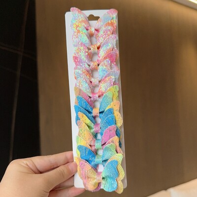 10 gab. Masīvi tauriņveida matu loki un matu sprādzes zīdaiņiem, ādai, bērniem, matu aksesuāri, matu sprādzes, galvassegas, dāvana