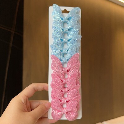 10 gab. Masīvi tauriņveida matu loki un matu sprādzes zīdaiņiem, ādai, bērniem, matu aksesuāri, matu sprādzes, galvassegas, dāvana