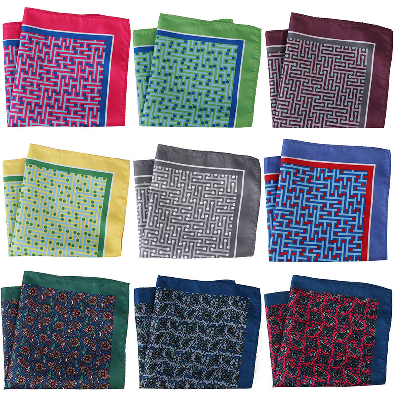 Tailor Smith Patrat de buzunar nou sosire 30x30cm Batiste Costum bărbați Hanky Floral Paisley Piept Prosop Moda Bărbați Accesorii